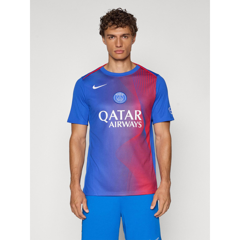 Maillot de football pré-match psg 25/26 bleu homme - Nike