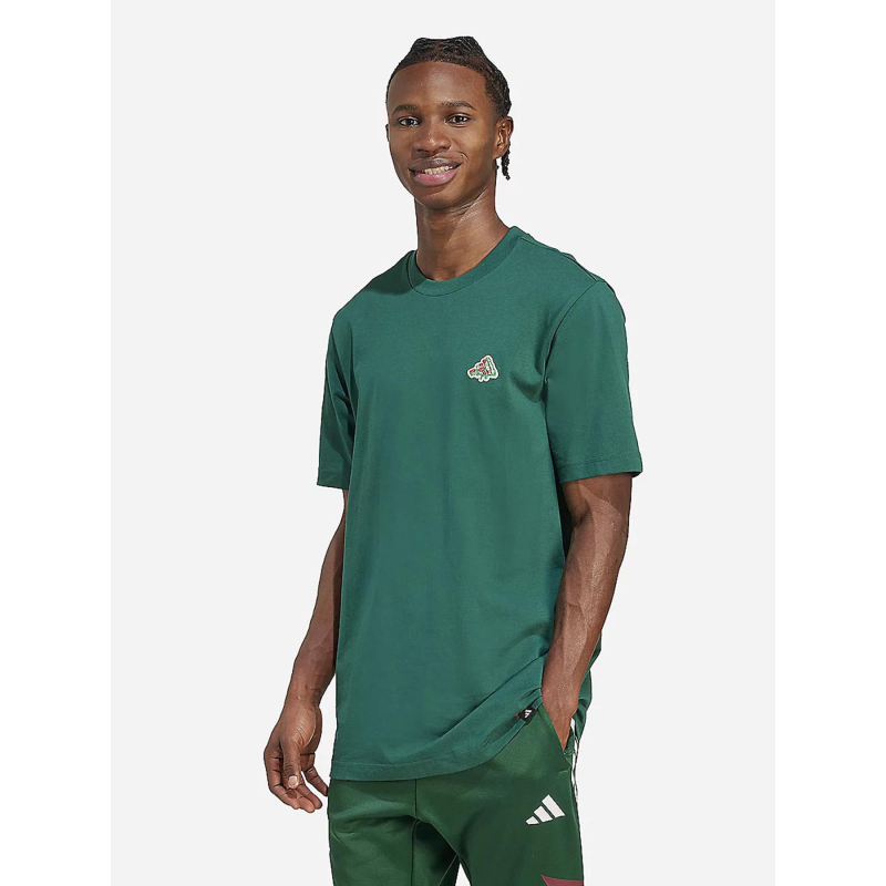 T-shirt à manches courtes pizza trim vert homme - Adidas