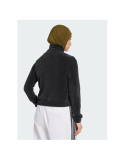 Sweat zippé effet délavé tiro q4 noir femme - Adidas