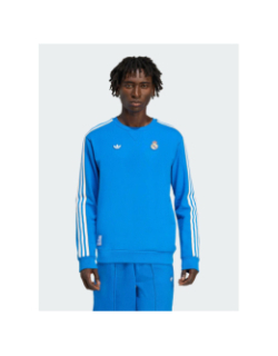 Sweat à col rond real madrid terrace icon bleu homme - Adidas