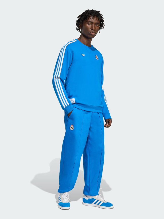 Sweat à col rond real madrid terrace icon bleu homme - Adidas