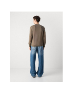 Pull fin san cassius-c1 badge kaki homme - Hugo