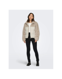 Doudoune onlwanja beige femme - Only