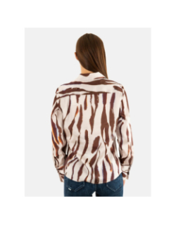 Chemise regular à imprimé animal marron femme - Salsa