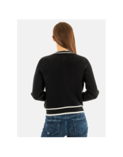 Cardigan à boutons dorées noir femme - Salsa