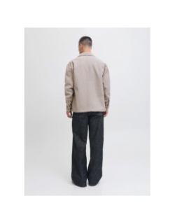 Surchemise jjjerry beige homme - Jack & Jones