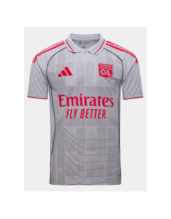 Maillot de football third ol 25/26 gris homme - Adidas