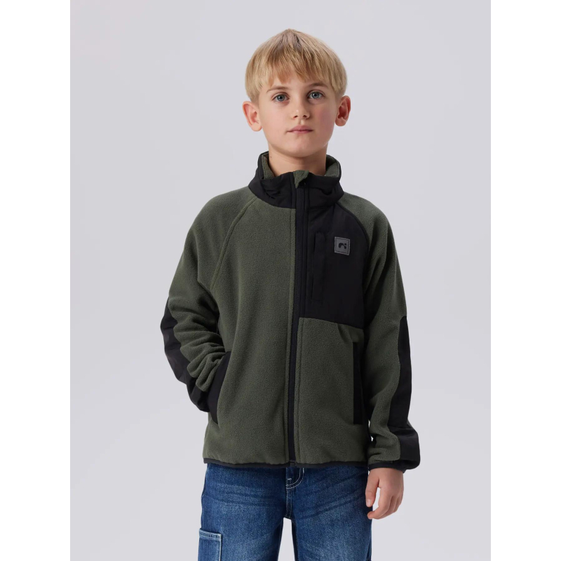 Veste polaire sherpa nkmmyles vert enfant - Name It
