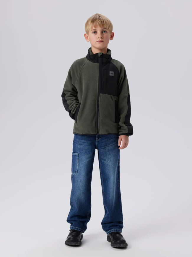 Veste polaire sherpa nkmmyles vert enfant - Name It