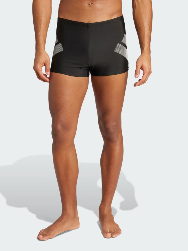 Boxer de bain big bars noir homme - Adidas