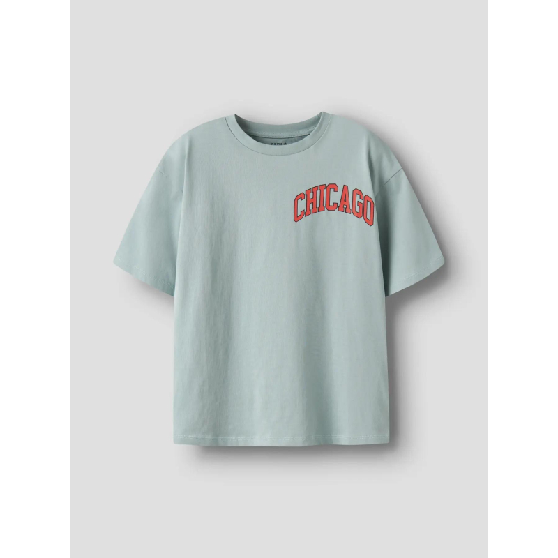 T-shirt à manches courtes chicago nkmnoa vert enfant - Name It
