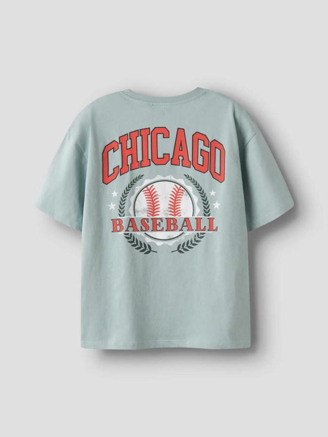 T-shirt à manches courtes chicago nkmnoa vert enfant - Name It