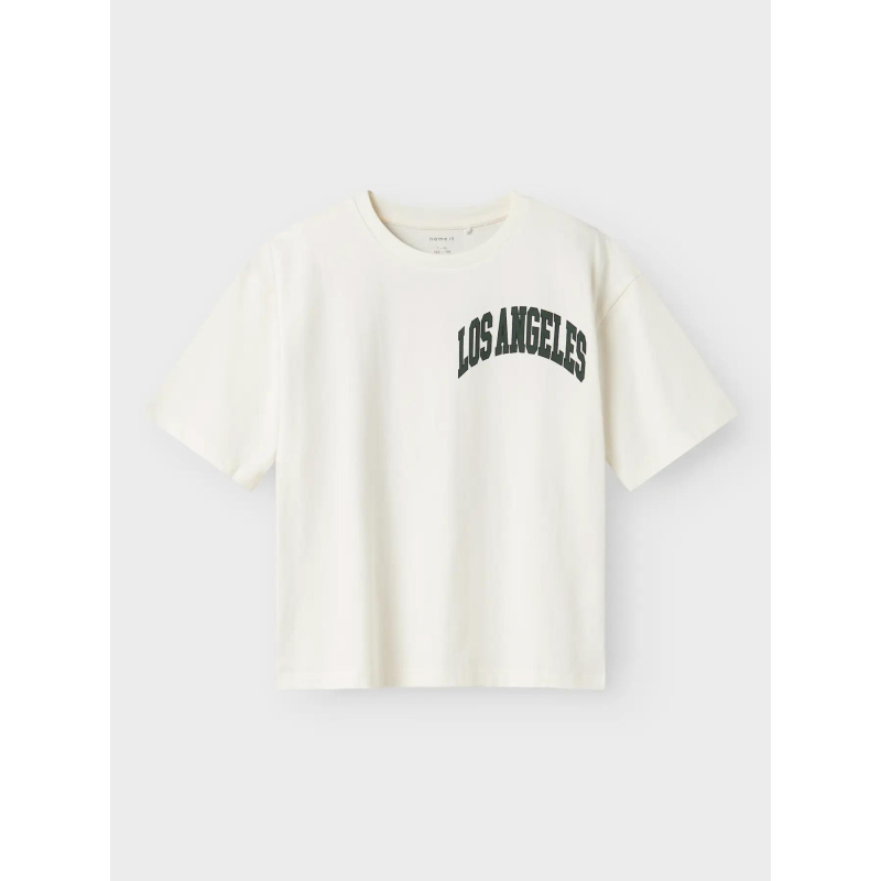 T-shirt à manches courtes los angeles nkmnoa blanc enfant - Name It
