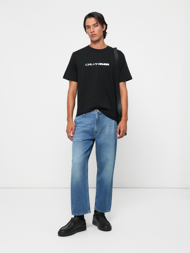 T-shirt relaxed à imprimé graphique noir homme - Calvin Klein Jeans