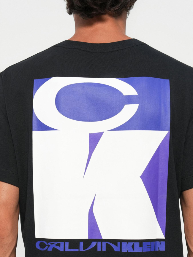 T-shirt relaxed à imprimé graphique noir homme - Calvin Klein Jeans