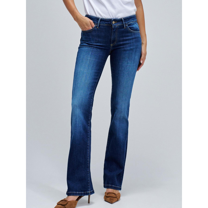 Jean wonder push up bootcut bleu marine femme - Salsa