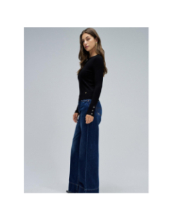 Pull slim à manches longues basic noir femme - Salsa