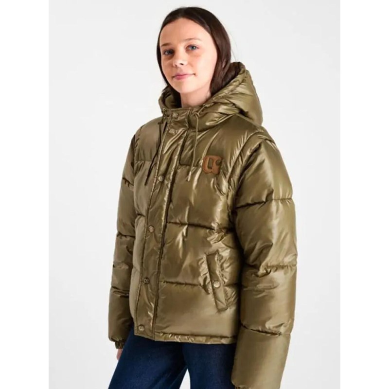 Doudoune manches amovibles ingegi kaki fille - Le Temps Des Cerises