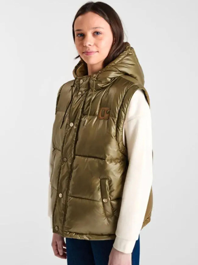 Doudoune manches amovibles ingegi kaki fille - Le Temps Des Cerises