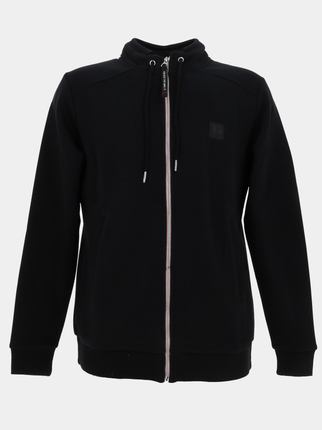 Sweat zippé olago noir homme - Le Temps Des Cerises