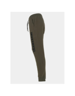 Pantalon jogging logo cadre relief vertical kaki homme - Chabrand