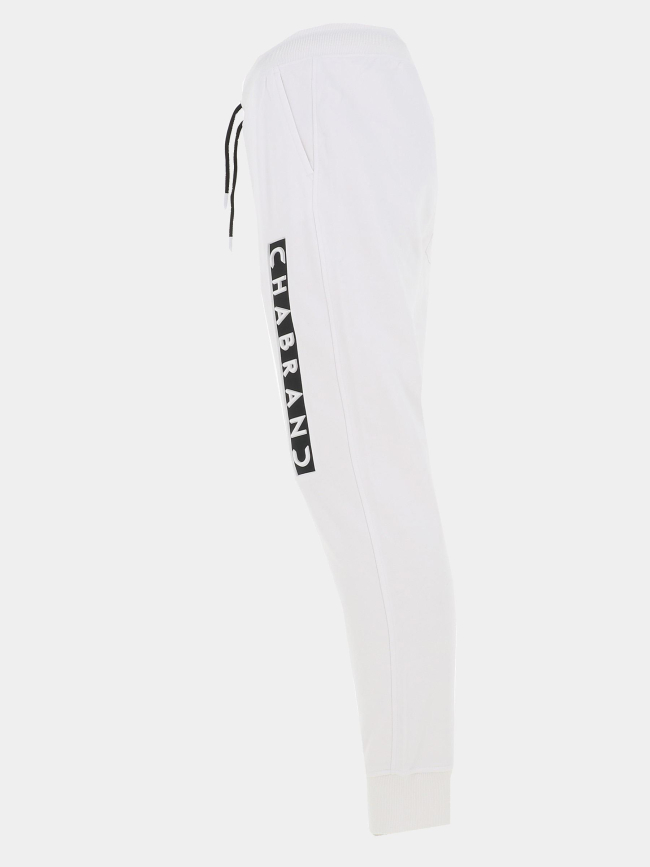 Jogging logo blanc noir homme - Chabrand