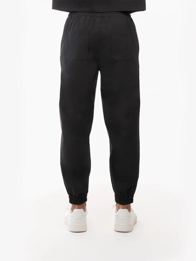 Pantalon jogging logo badge relief noir homme - Chabrand