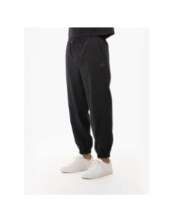 Pantalon jogging logo badge relief noir homme - Chabrand