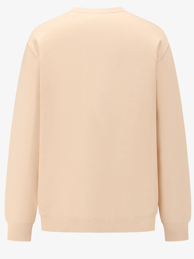 Sweat à col rond et poche plaquée beige homme - Chabrand