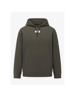 Sweat à capuche logo uni kaki homme - Chabrand