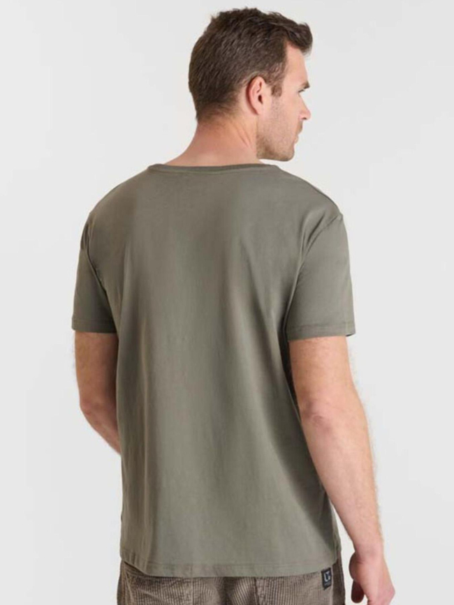 T-shirt à manches courtes naia kaki homme - Le Temps Des Cerises