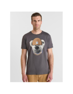 T-shirt à manches courtes astor gris homme - Le Temps Des Cerises