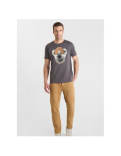 T-shirt à manches courtes astor gris homme - Le Temps Des Cerises