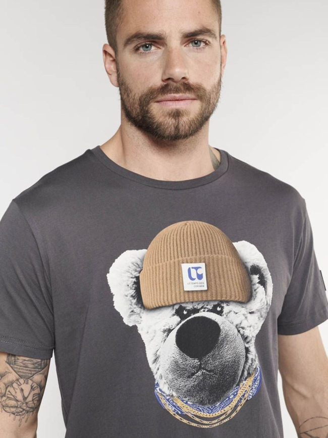 T-shirt à manches courtes astor gris homme - Le Temps Des Cerises