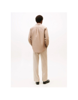 Chemise solid heritage oxford beige homme - Tommy Hilfiger