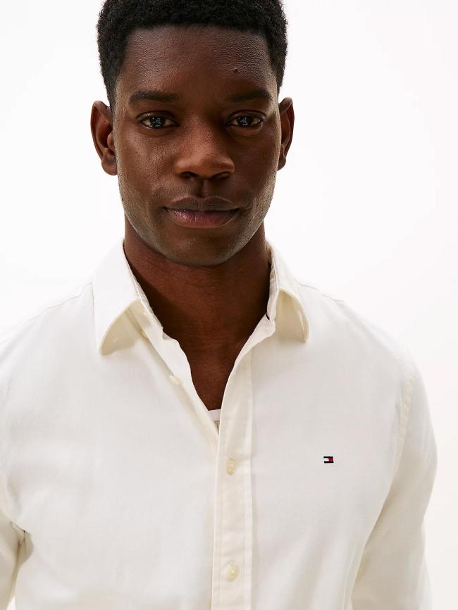 Chemise en flanelle th flex beige homme - Tommy Hilfiger