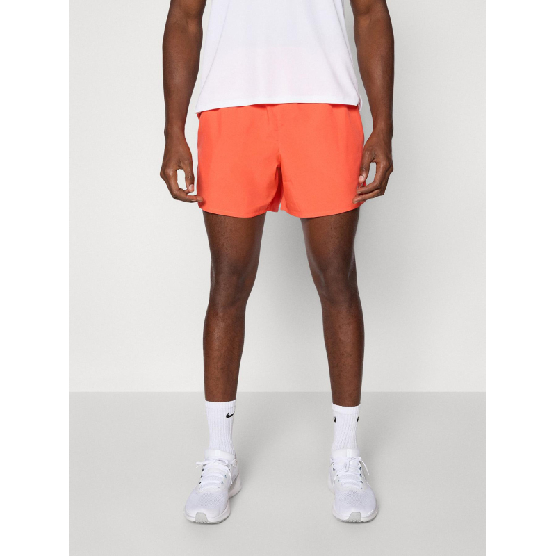 Short de running df challenger 5bf orange homme - Nike