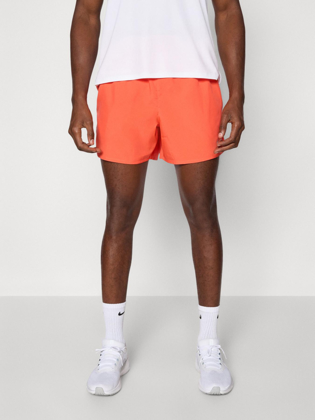 Short de running df challenger 5bf orange homme - Nike