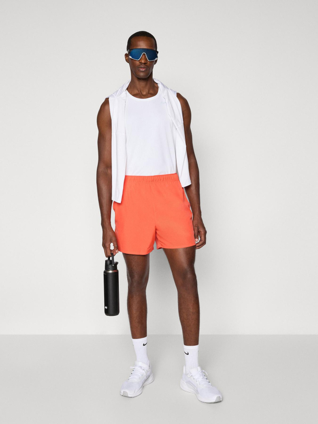 Short de running df challenger 5bf orange homme - Nike