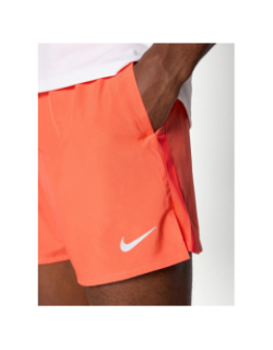 Short de running df challenger 5bf orange homme - Nike