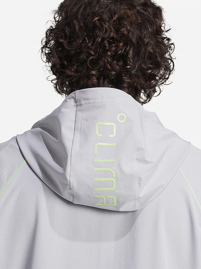 Veste de sport zippé à capuche tech app gris homme - Adidas