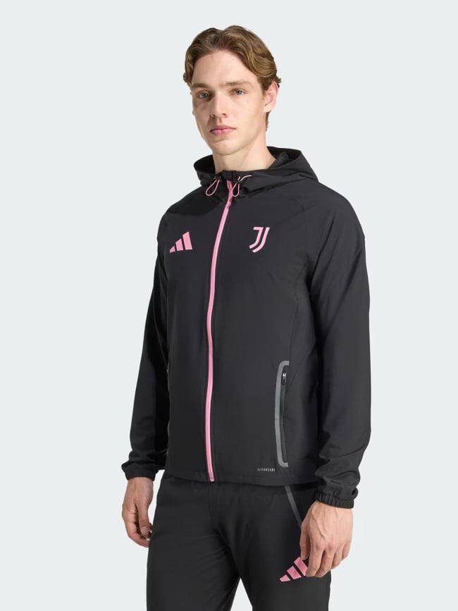 Veste à capuche zippée juventus noir homme - Adidas
