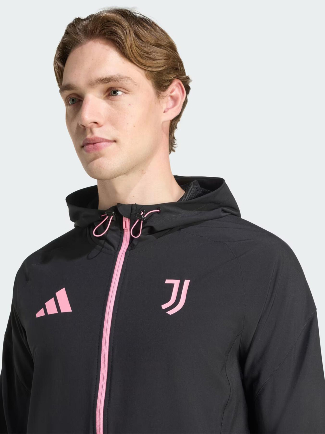 Veste à capuche zippée juventus noir homme - Adidas