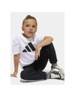 T-shirt à manches courtes lk bl tee 160 blanc enfant - Adidas