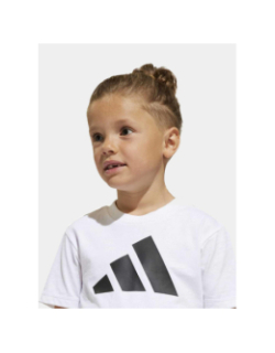 T-shirt à manches courtes lk bl tee 160 blanc enfant - Adidas
