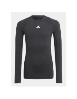 T-shirt de sport à manches longues tf ls noir enfant - Adidas