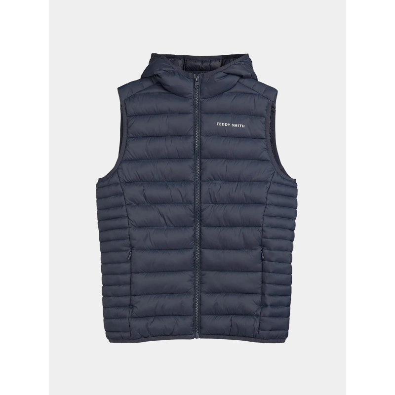 Doudoune sans manches à capuche b-terry bleu enfant - Teddy Smith