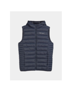 Doudoune sans manches à capuche b-terry bleu enfant - Teddy Smith