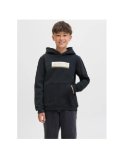 Sweat à capuche jorinwood noir garçon - Jack & Jones