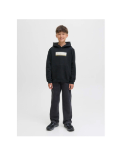 Sweat à capuche jorinwood noir garçon - Jack & Jones